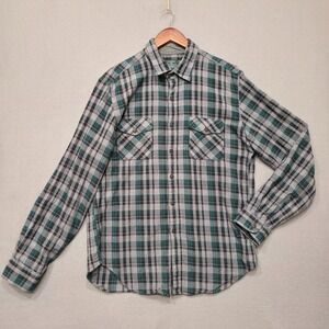 J. Crew Men's Multicolor‎ Plaid Long Sleeve Heavyweight Flannel Size Large